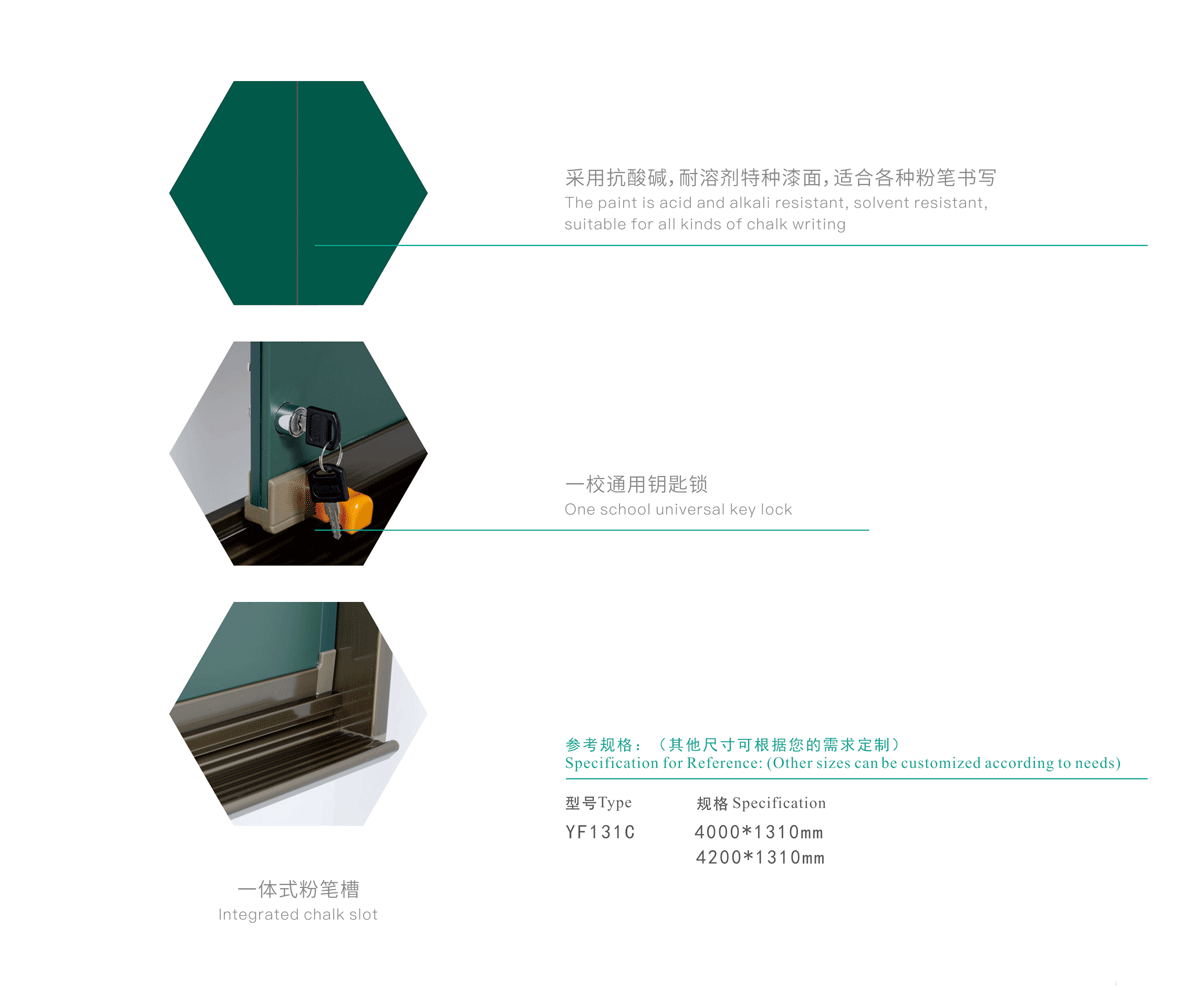 组合式推拉黑板